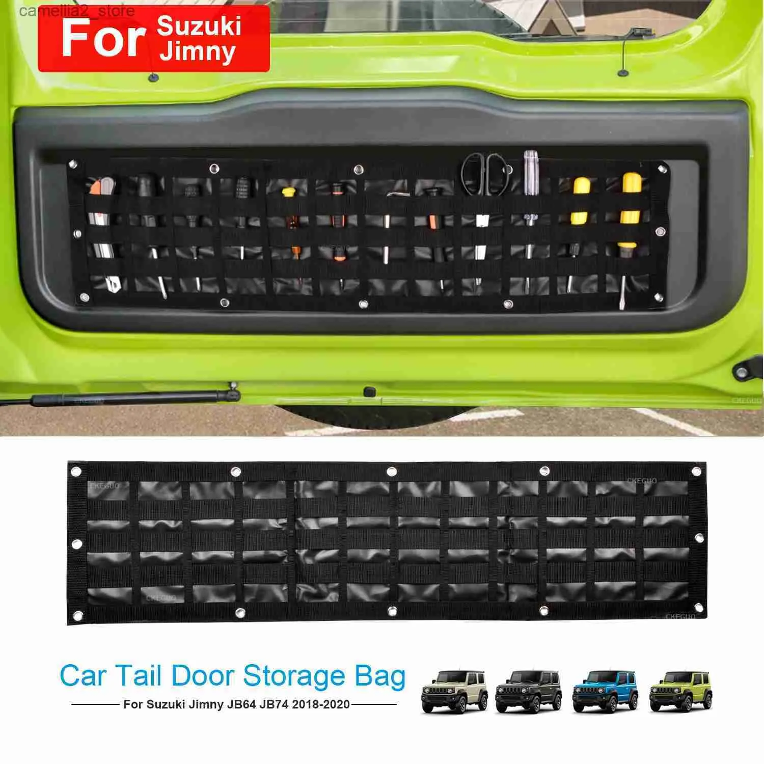 Auto Organizer Organizador Coche Für Suzuki Jimny Zubehör Auto Heckklappe Organizer Lagerung Tasche Schwanz Tür Lagerung Für Jimny 2018-21 Q231109