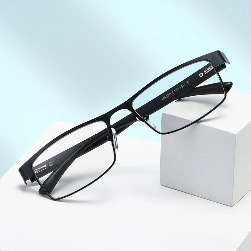 Sunglasses Anti Blue Light Reading Glasses Men Metal Half Frame Presbyopia EyeGlasses Women's Grade 1.0 To 4.0 Fatigue Gafas