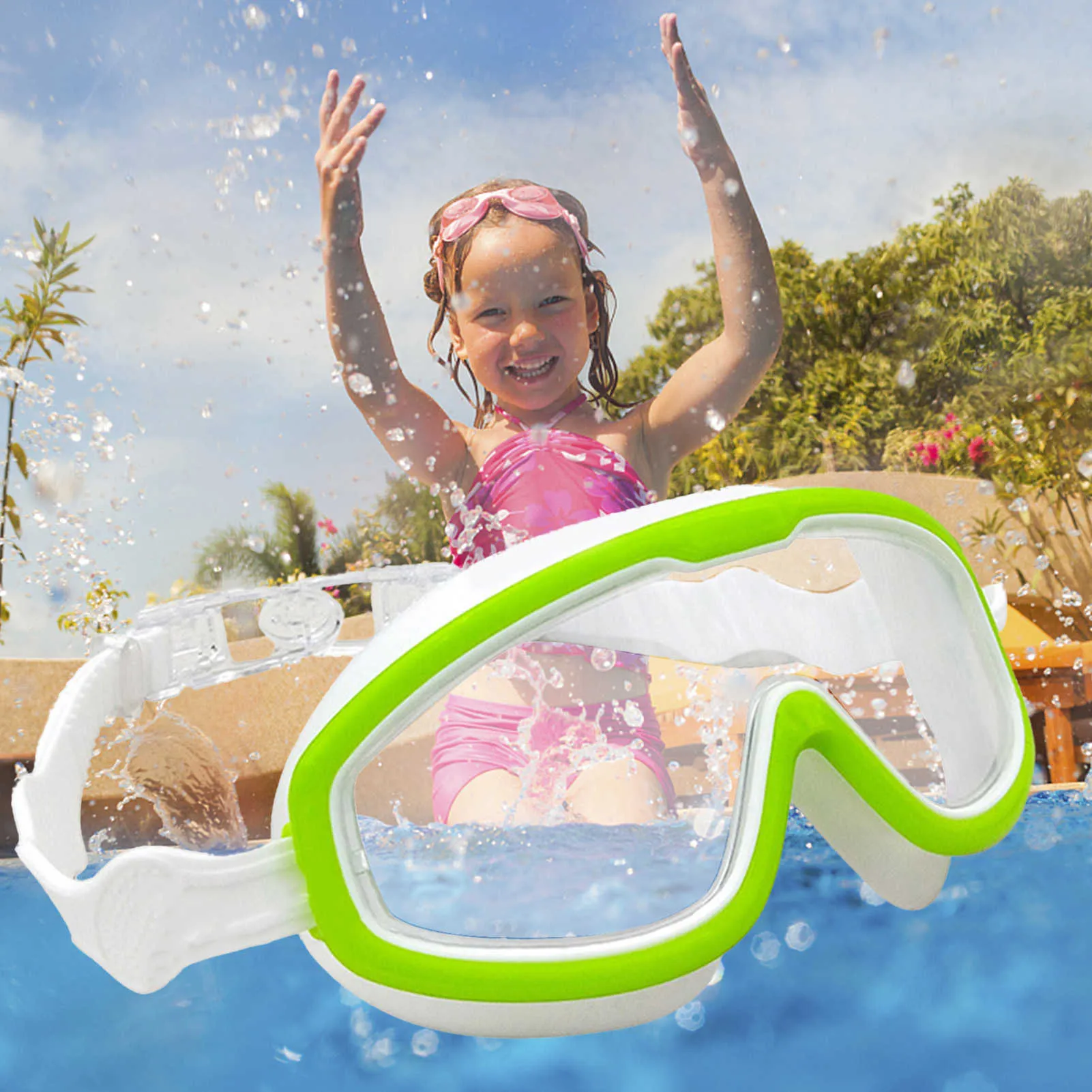 Lunettes Big Frame Enfants Lunettes De Natation Anti Buée Vue Large  Équipement De Natation Pour Garçons Filles Enfants Lunettes Pour Piscine  P230408 Du 19,48 €