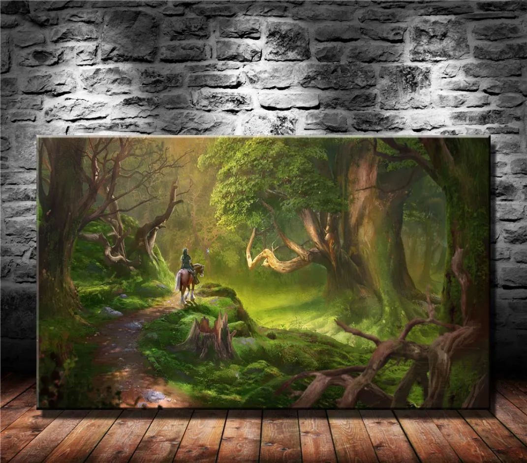 Lost Woods The Legend of ZeldaHD Canvas Afdrukken Nieuwe Woondecoratie Kunst PaintingUnframedFramed3305860