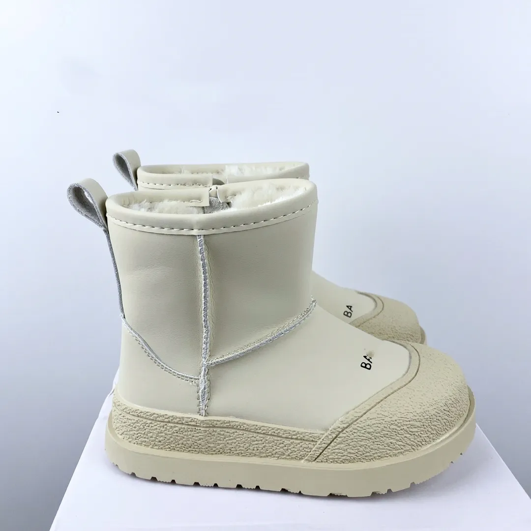 Balenicasse Balencigaa Balenicasse Balenic de la meilleure qualité de cuir Boots Boots Zipper Snow Shearling Boot de la cheville avec zip zip à fourrure Fluffy Casque de plaquette de capuchon