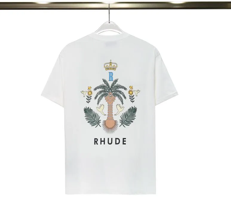 T-shirt da uomo classica bianca nera RHUDE designer maglietta estiva manica corta SAINT BARTS uomo donna maglietta tee abbigliamento uomo
