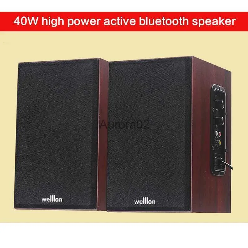 Alto-falantes de computador 40W 4 polegadas Alto-falante ativo doméstico Alto-falante Bluetooth para computador Home Theater TV / computador Áudio DIY HiFi Fever Alto-falante com tom YQ231103