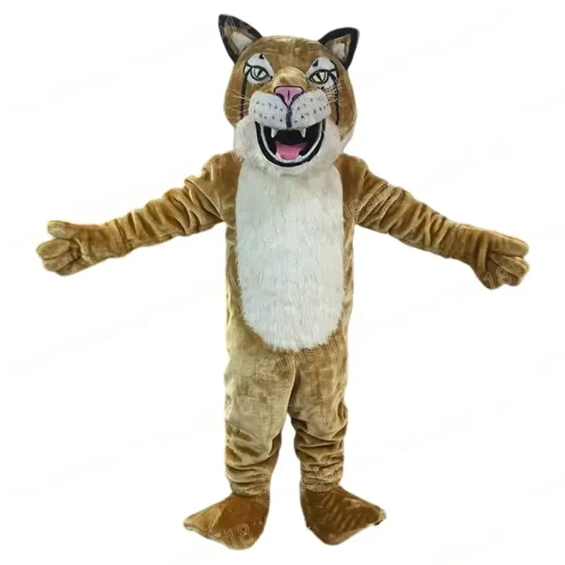 Jul Tiger Mascot Costume Cartoon Theme Character Carnival Vuxna storlek Halloween födelsedagsfest Fancy Outdoor Outfit för män kvinnor