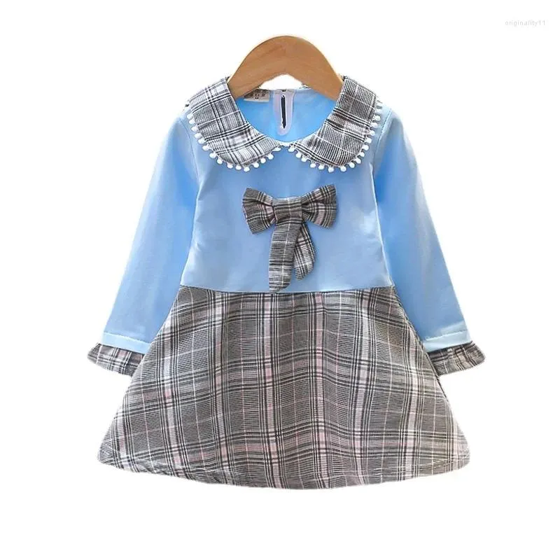 Robes d'automne pour filles, jupe pour bébés enfants, vêtements coréens pour enfants d'hiver, 2023