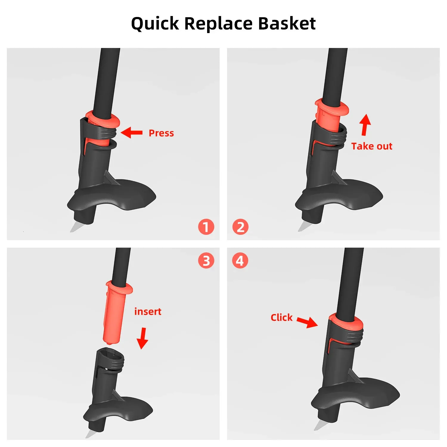 9mm cross country poles baskets Nordic Walking Poles - 2-Pack Cross-Country Ski Poles with Carbide Tips &  Interchangeable Baskets 9mm - Great for Hiking! from Dhgate Trekking Poles