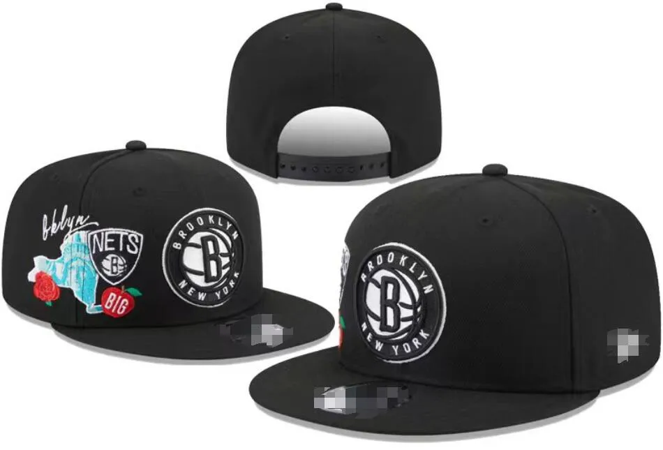 Brooklyn''nets'''Ball Caps 2023-24ユニセックス野球帽スナップバックハットファイナルチャンピオンロッカールーム9fifty Sun Hat Embroidery Spring Summer Cap Wholesale Beanies