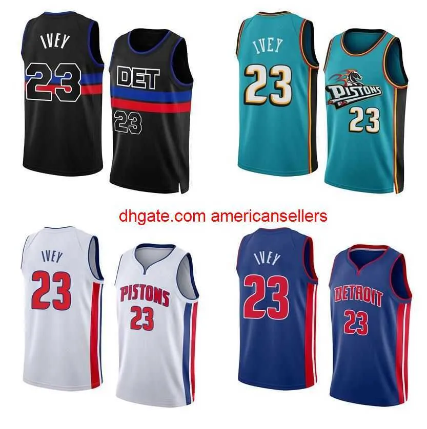 Basketball Jerseys Jaden Ivey 2022 23 Season Es White Black City Men