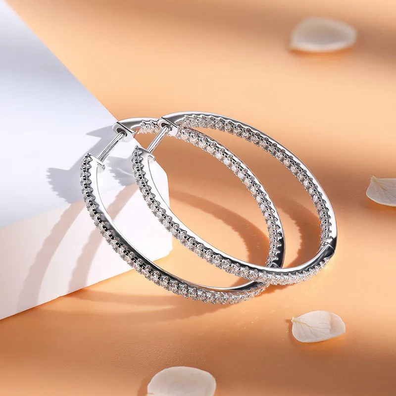 10pcs Key Ring Ring Size: 30mm Key Chain Rhodium