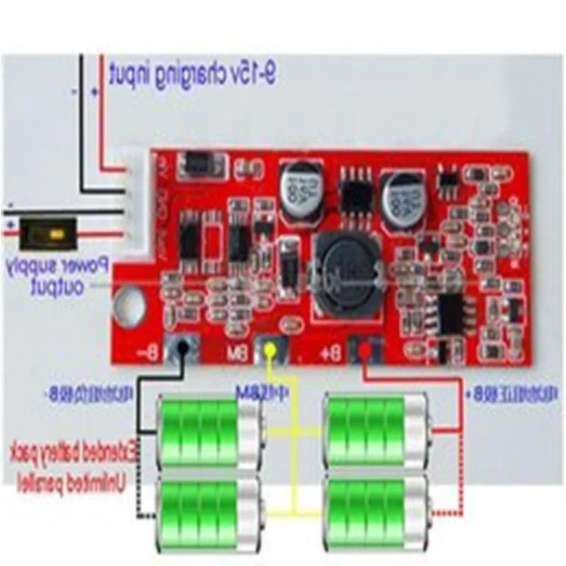 Circuitos integrados Placa de proteção de carregamento de equilíbrio inteligente 2S Packs 18650 painel solar de satélite de lítio geração de energia de carregamento Gqgu