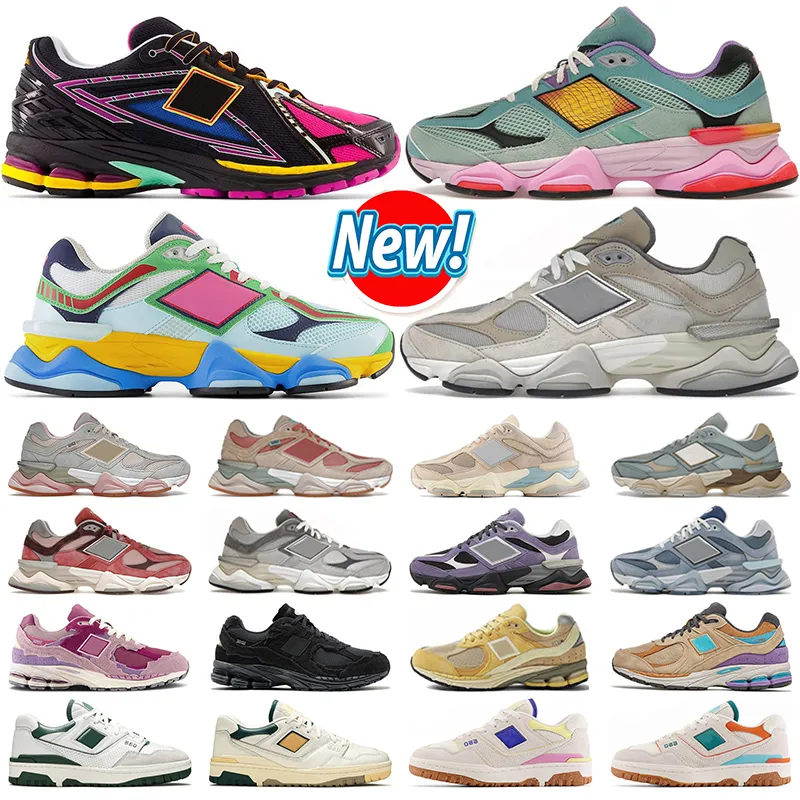 Designer 9060 Casual Shoes Men Women New Blance Shoes 9060s Bricks Wood Sea Salt White Rain Cloud Grey Blue Haze 2002r Pack Pink 550 White Green Mens Trainers Sneakers