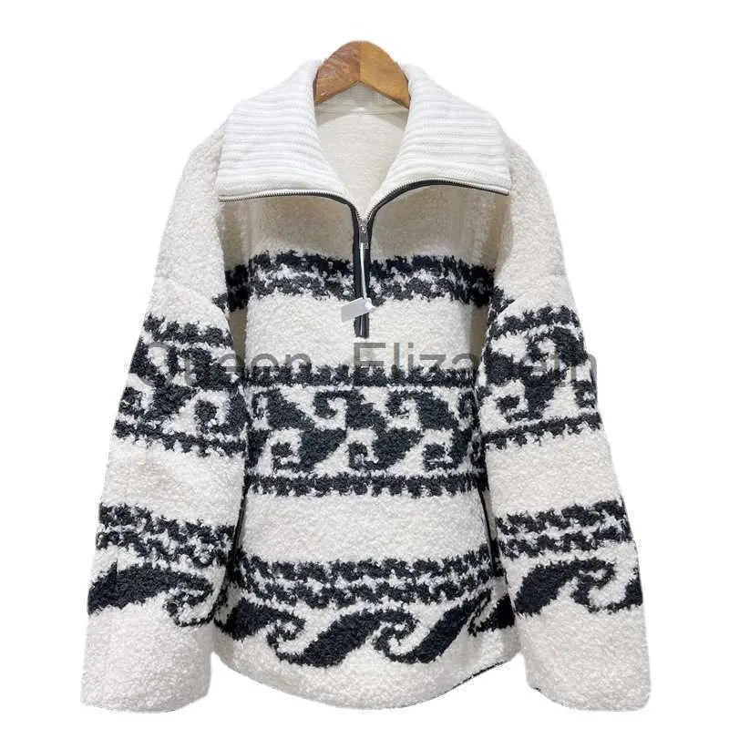 Женские свитера Isabel Marant Etoile Marner, женский пуловер на молнии, флисовое пальто с полумолнией J231108