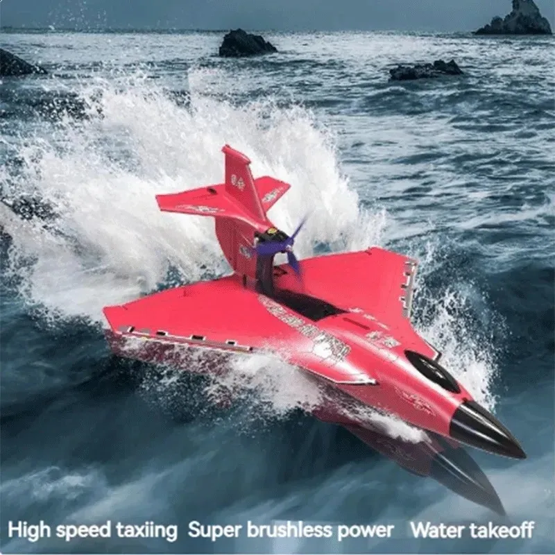 ElectricRC Vliegtuigen H650 Raptor Vliegtuig Water Land Vliegtuig 65cm Borstelloze Motor Vaste Vleugel Schuim 6CH Waterdicht RC Model Speelgoed voor Jongens Volwassenen 231109