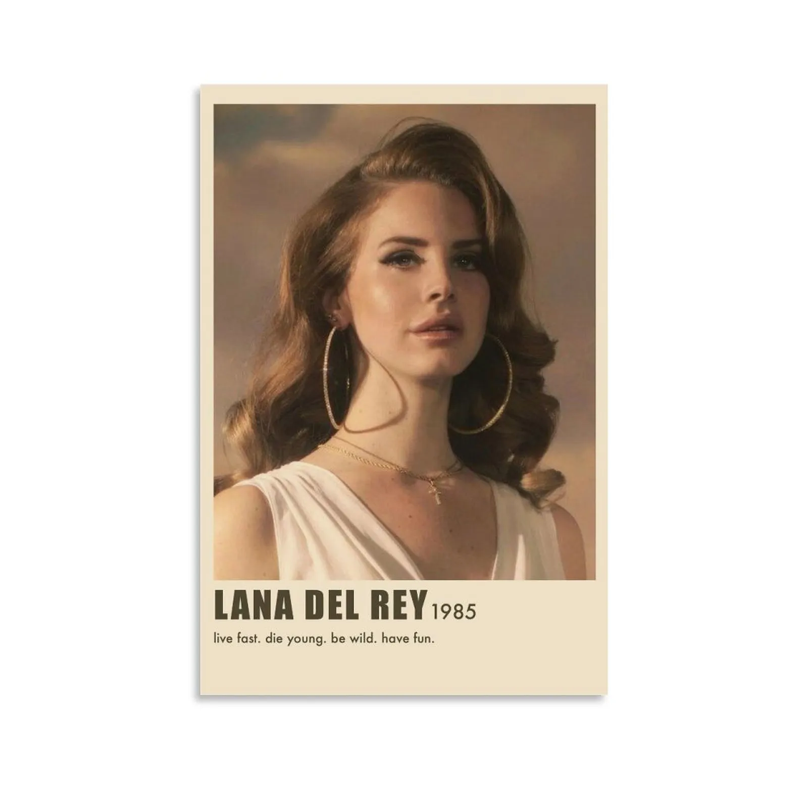 LANA DEL REY 1985Panel Hanging Posters Vertical Print Wall Art For