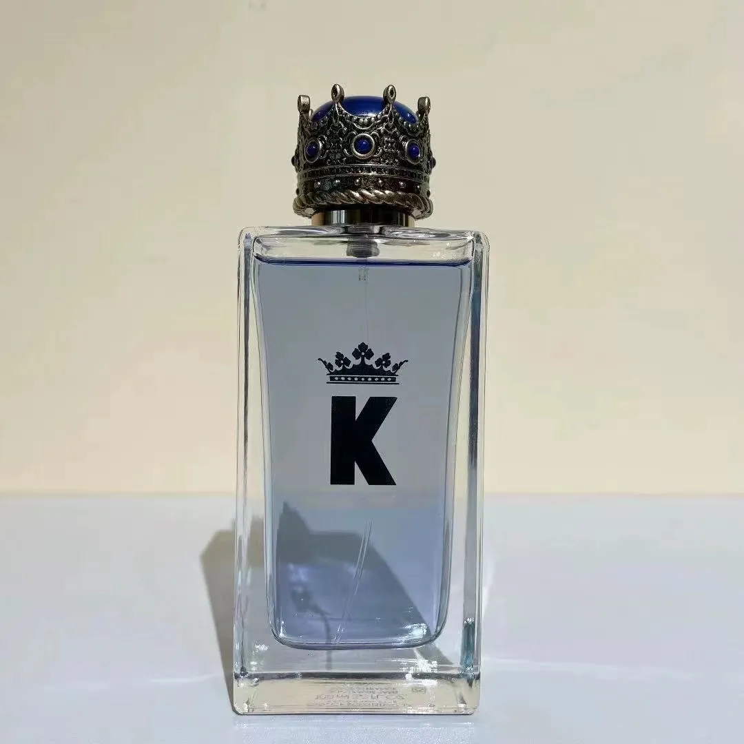 King Crown Luksusowa marka Parfum Kolonia Królowa Q jasnoniebieski The One Perfume 100 ml Man Urocze zapach Mężczyzn zapach Eau de toalety 3.3fl.zn Długowy zapach