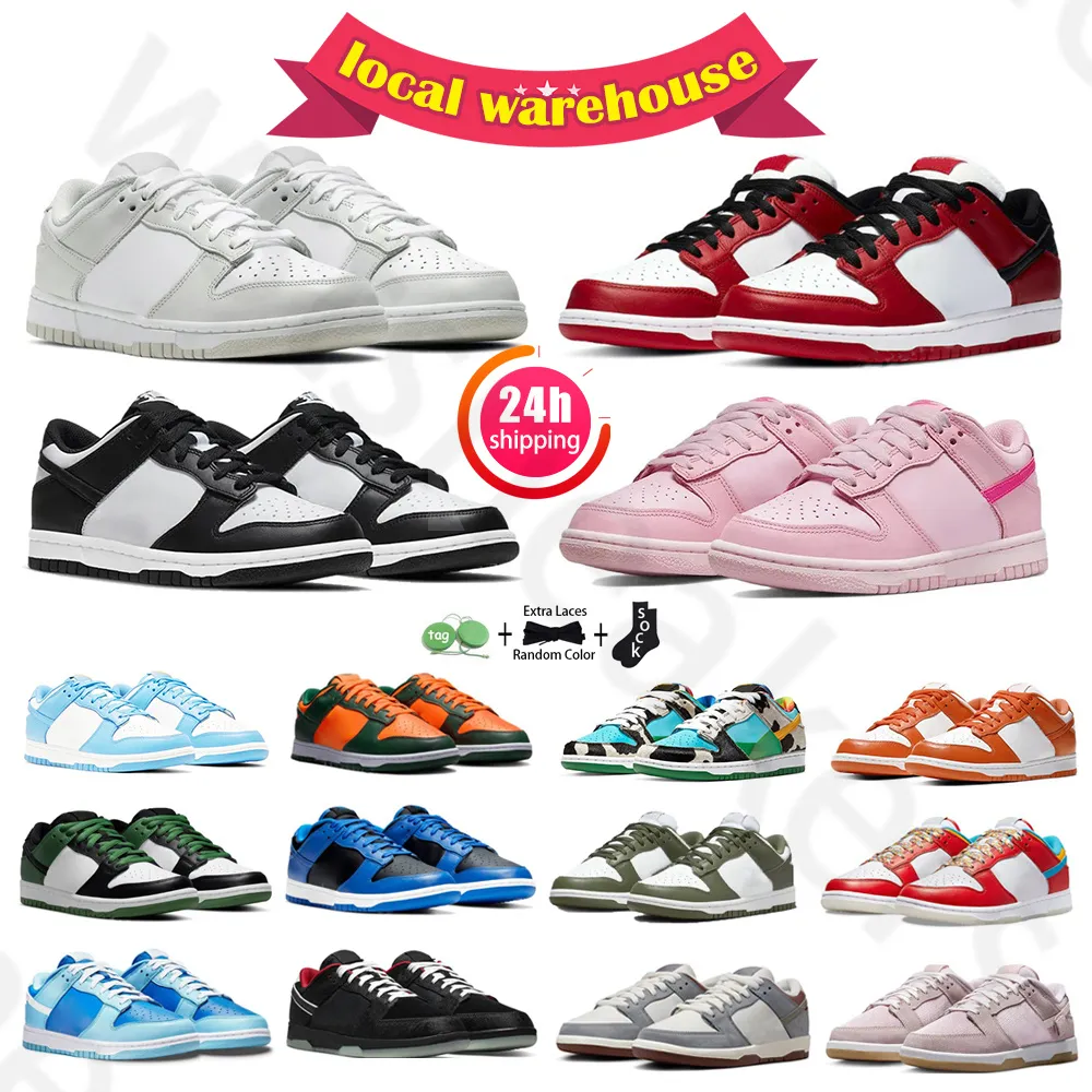 Dise ador Para Hombre Zapatos De Mujer Lujo Panda Blanco Negro