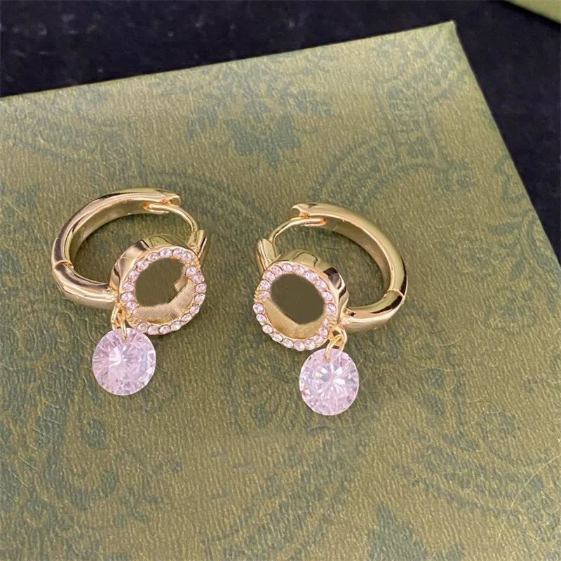 Dioamand Orecchini di design di lusso Orecchini pendenti alla moda Orecchini a bottone classici in argento oro da donna per uomo