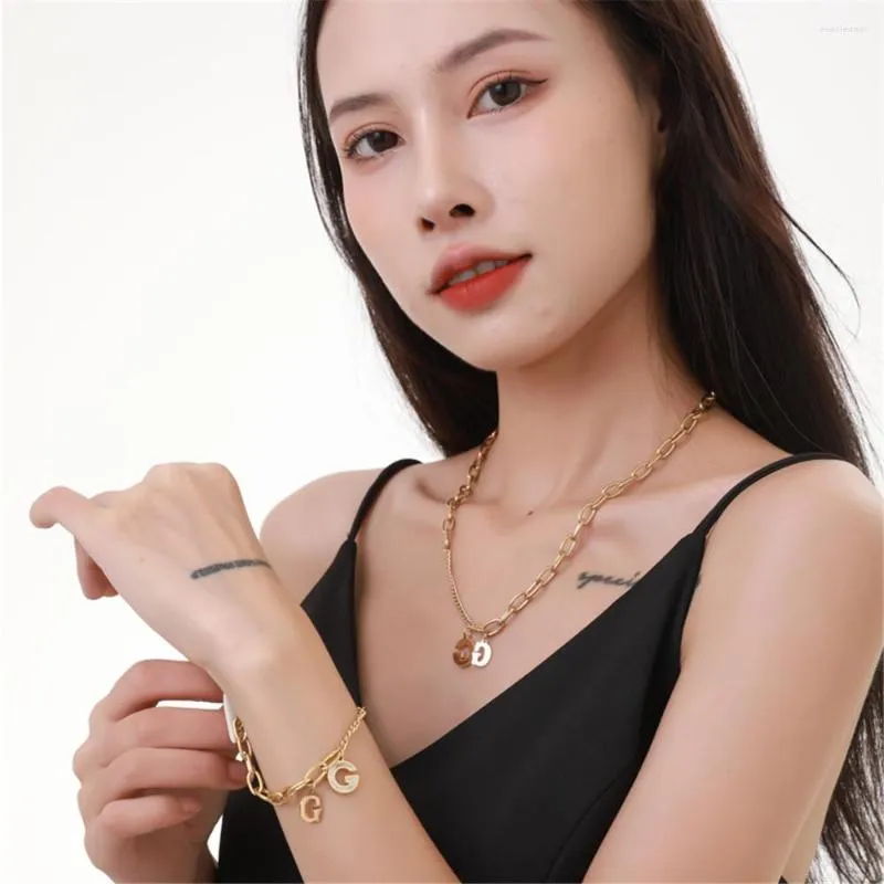 Necklace Earrings Set 316L Stainless G Word Mother-of-pearl Titanium Steel Bracelet Wedding Jewelry