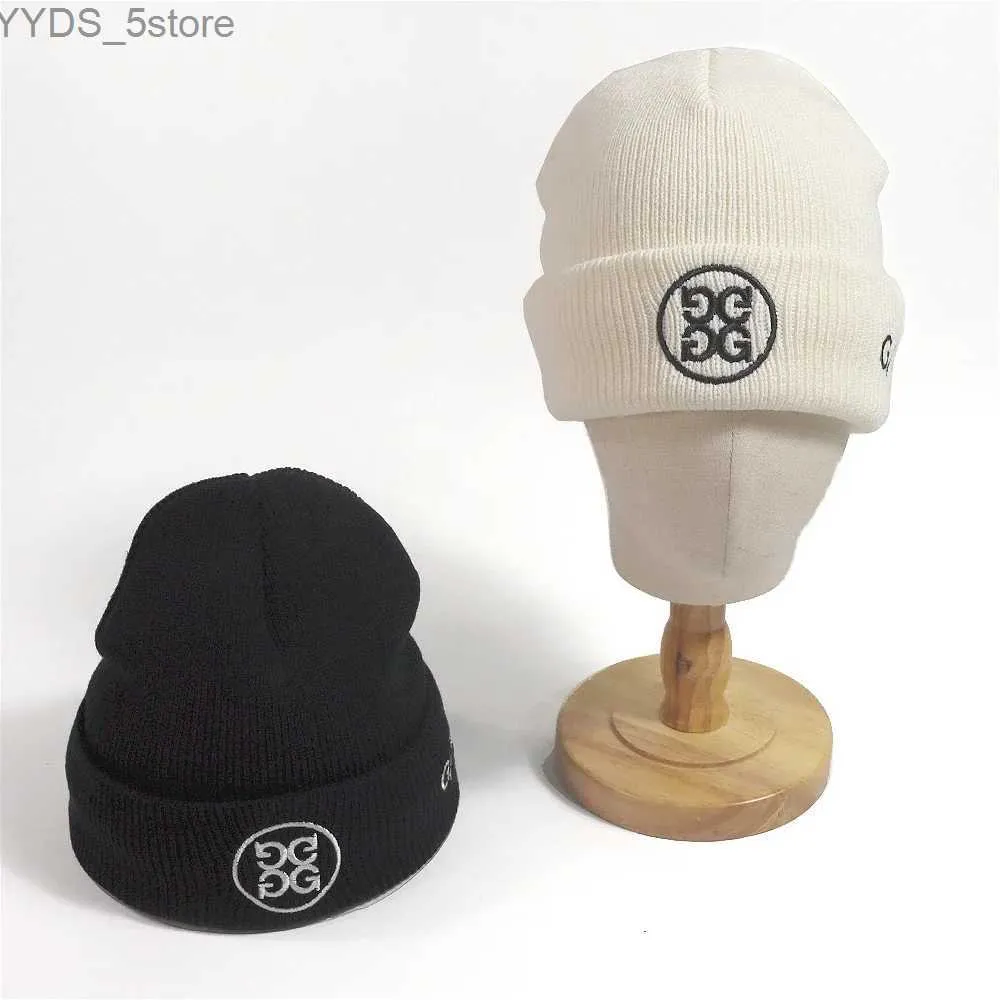 Beanie/Skull Caps 2024 Golf Warm Winter Hat Sports Outdoor Men's and Women's Universal Fashion Golf Hats Knitted Hat YQ231108