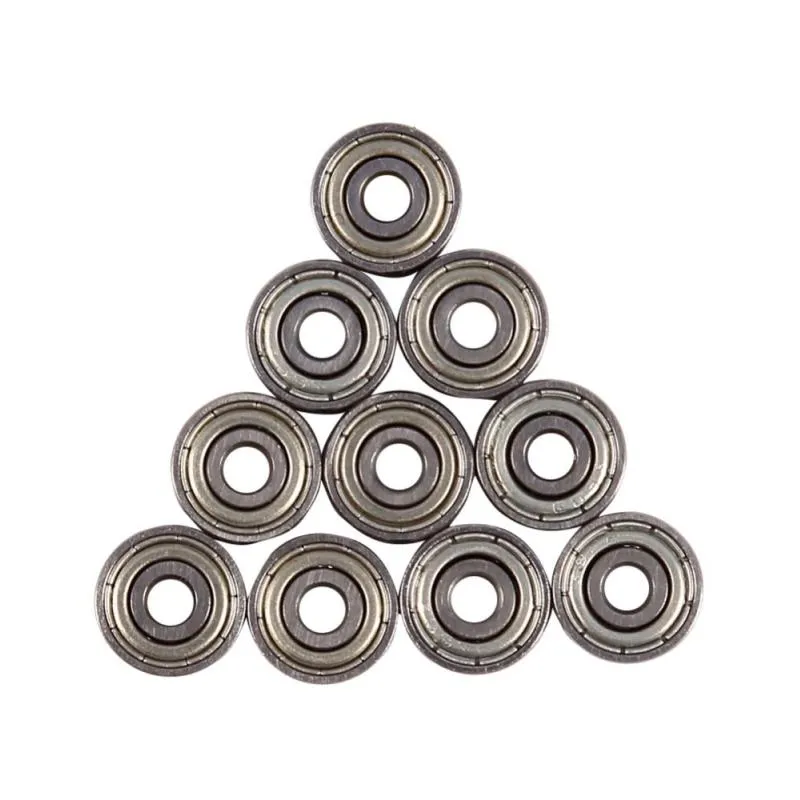 100pcs/Lot Shielded Bearings Carbon chromium Steel Ball Sealed Bearings Carbon Durable Thin Wall Roller Bearings Machine Tool Set Pllnh