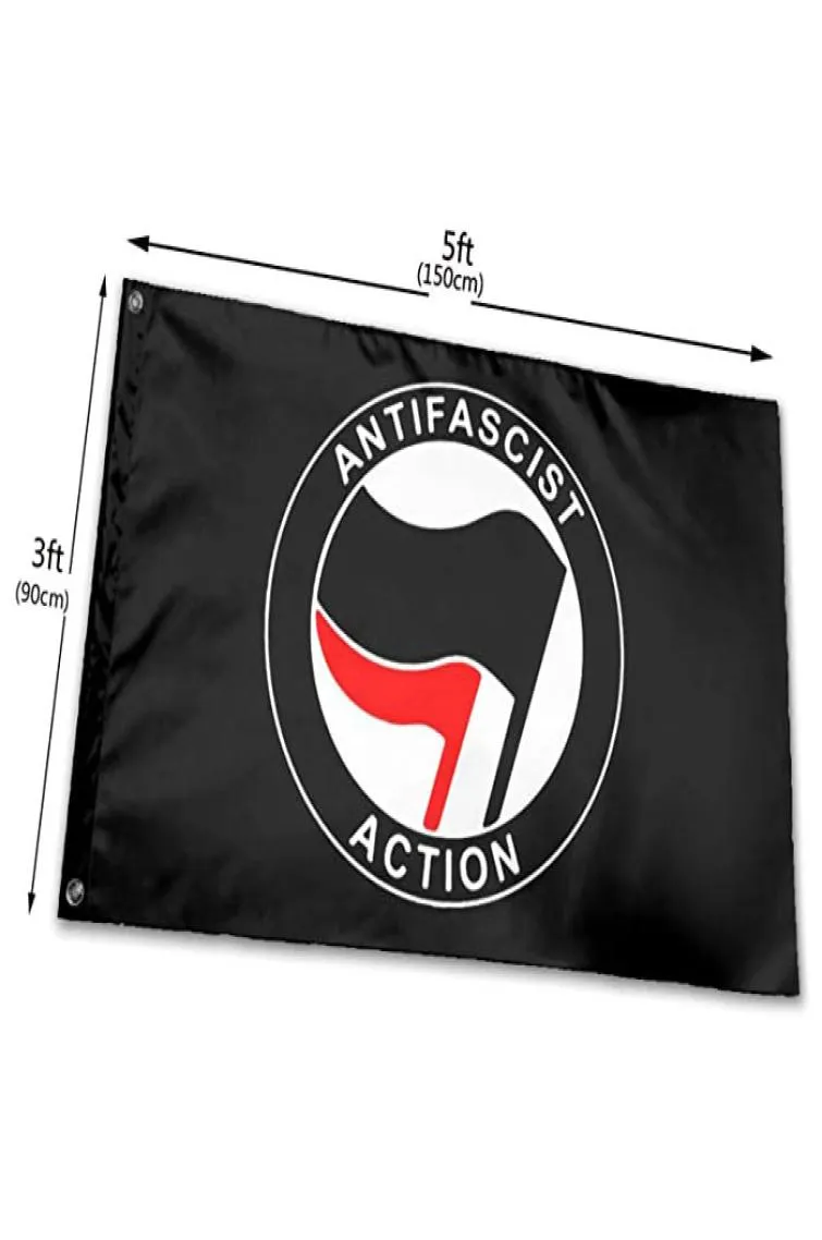 Antifaschistische Friedensflagge, hochwertig, 90 x 150 cm, mit Doppelnähten, Dekoration, Banner für Sport, Festival, Polyester, Digitaldruck, Wh5310975