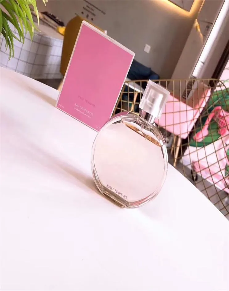 Perfume rosa EAU TENDRE CHANCE feminino ambientador 100ml estilo clássico de longa duração Mademoiselle fragrância marca de luxo senhora 7628333