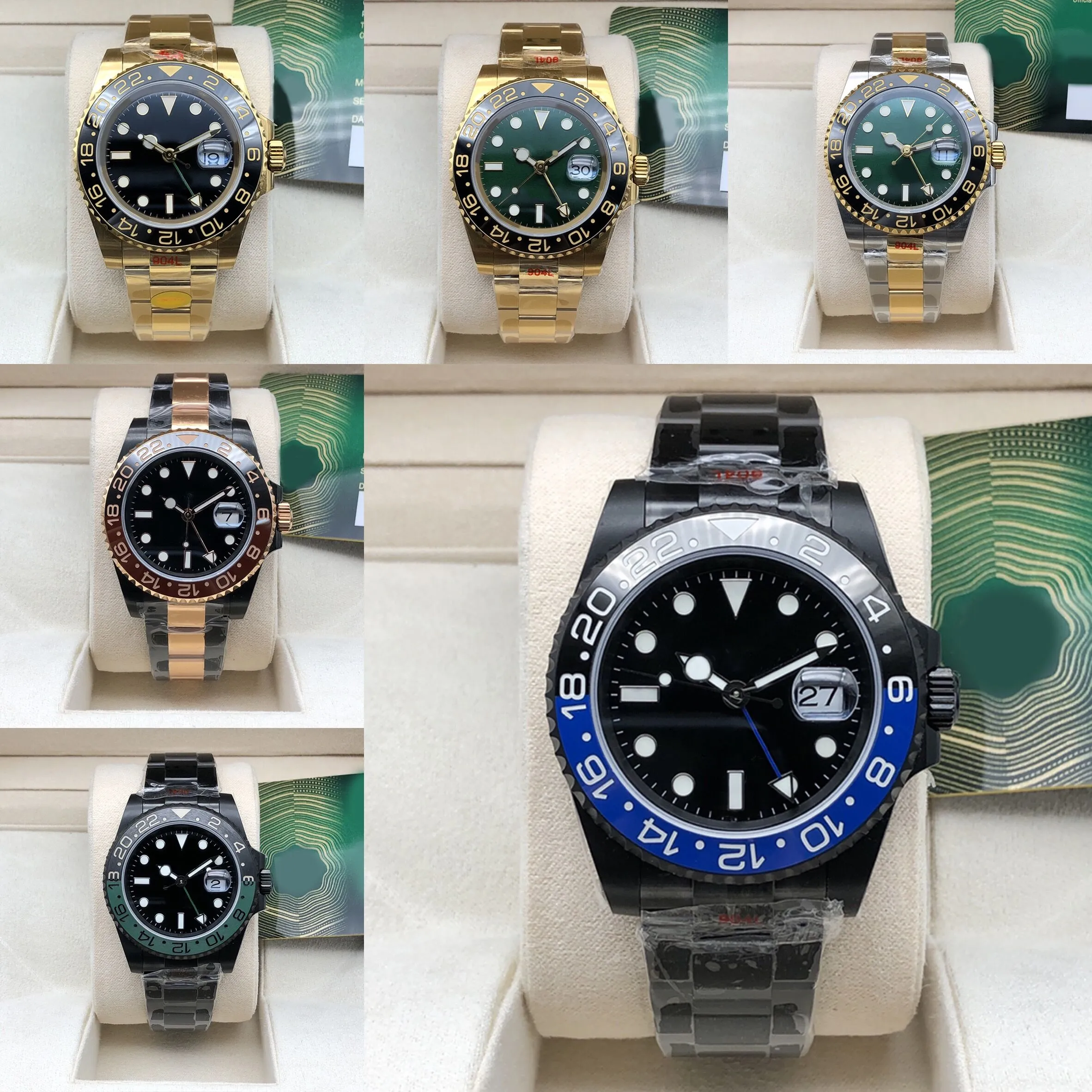 Luxury Męski zegarek 40 mm Watch ST9 STIL STEAL STEL AUTOMATIC STAY SPORT WATCH SAPPHIRE MUSTROR WODY ODPOWIEDNIE DHGATE VS MONTE DE LUSSE FACTORY PITO ROOTO