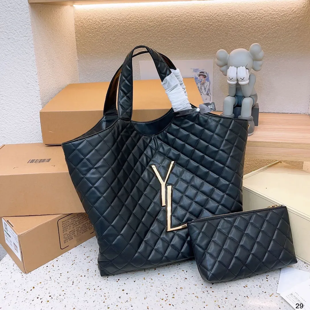 Tygväska lyxig designer väska casual väska tote y logo toppkvalitet original handväska stor avslappnad shoppingväska handväska sling plånbok kors kropp kvinnor modeväska