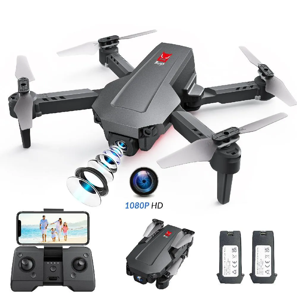 Mini Drone Dron Pequeño Con Camara De Video Control Remoto Baterias Niño  Adultos