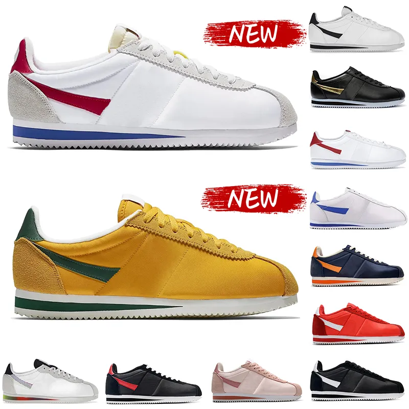 Designer Cortez Running Shoes Cortezs Classic Nylon Homens Sapatilhas Forrest Gump OG Oregon Be True Couro Branco Preto Vermelho Azul Rosa Rosa Mulheres Ao Ar Livre Sneaker