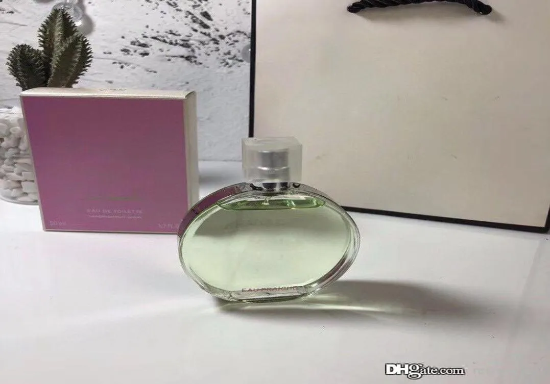 Tasarımcı Şans Parfümleri Kadın için Kokular 50ml EDP Sprey Nötr Marka Parfüm Çiçek Çiçek Pembe Sarı Yeşil İyi Koku Tatlı Frag9679811