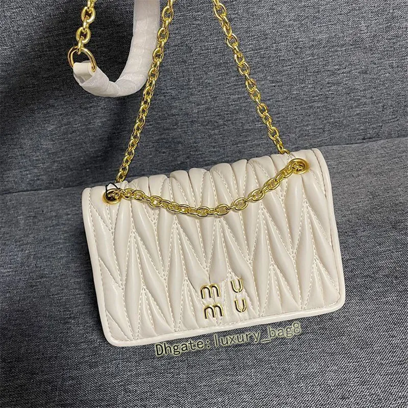 Designer dames crossbodytassen mini Miui handtas zacht leer gematelasseerd schoudertas logo luxe magnetische portemonnee creditcard sleutelzakje meisjesmode handtassen