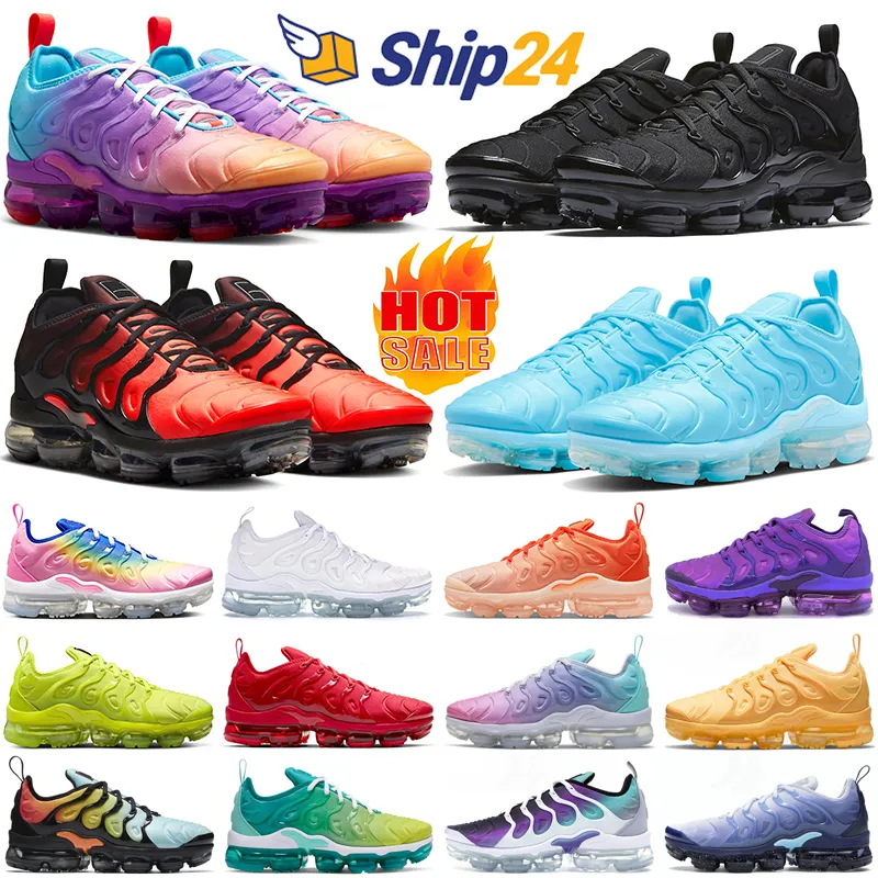 Löpskor för män Kvinnor Designer Sneakers Triple Black White Red Multi Gradients Rush Orange University Blue Chill Yolk Outdoor Sports Trainers