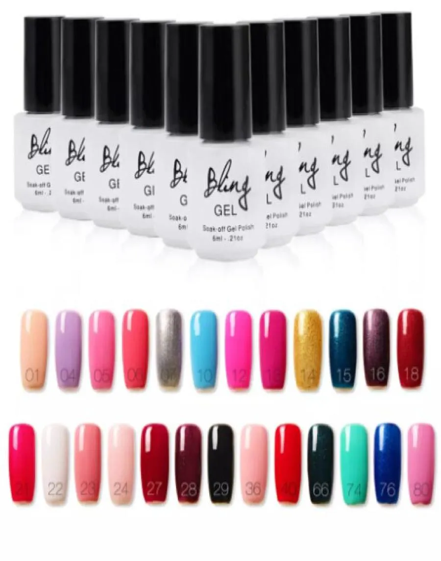 Vernis à ongles Gel UV entier Gel à ongles longue durée décoller Soakoff lampe LED Bling cosmétique couleur Gel vernis 6ML environnement 1741347