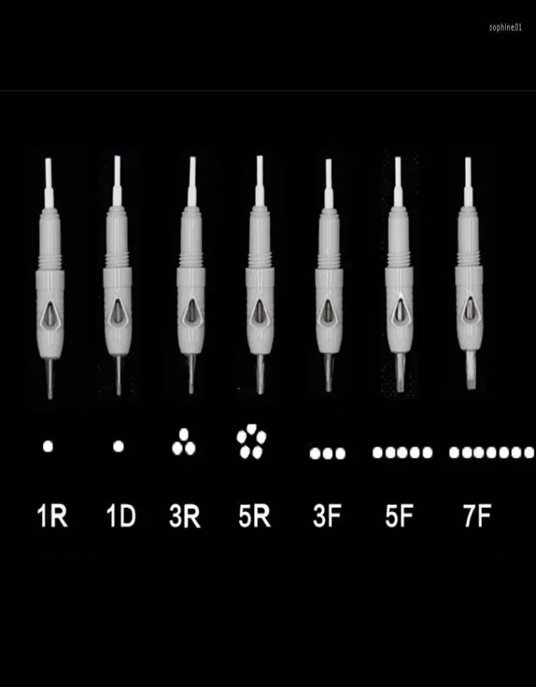 Tatuaż igły 50200pcs Mikroblading igła na kaseta do urządzenia charmantowego Pen Makeup Machine Pen 2022 Charme Princesse5662596