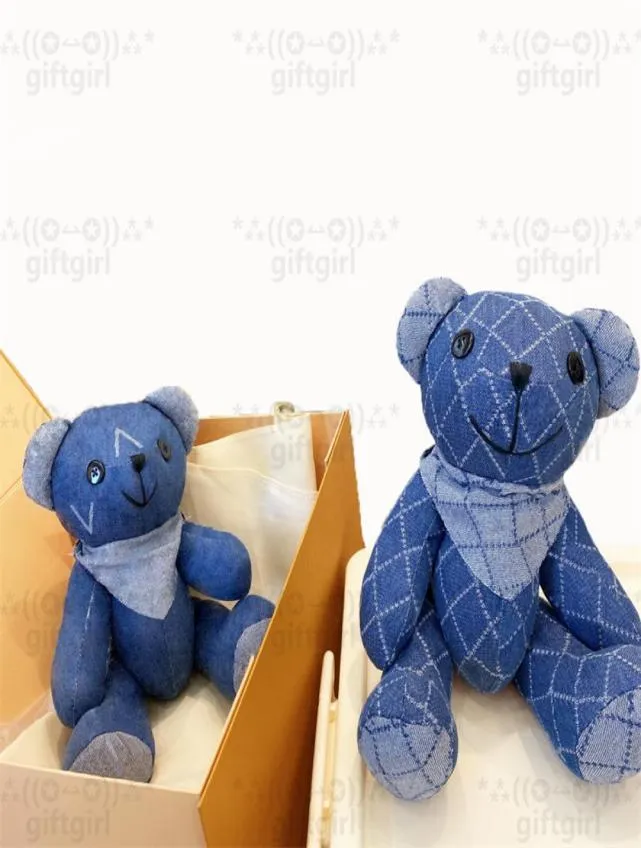 Denim ours poupées haut tendance tissu Girl039s et Boy039s poupées de créateur écologique non toxique mignon luxe enfants Toys4217509