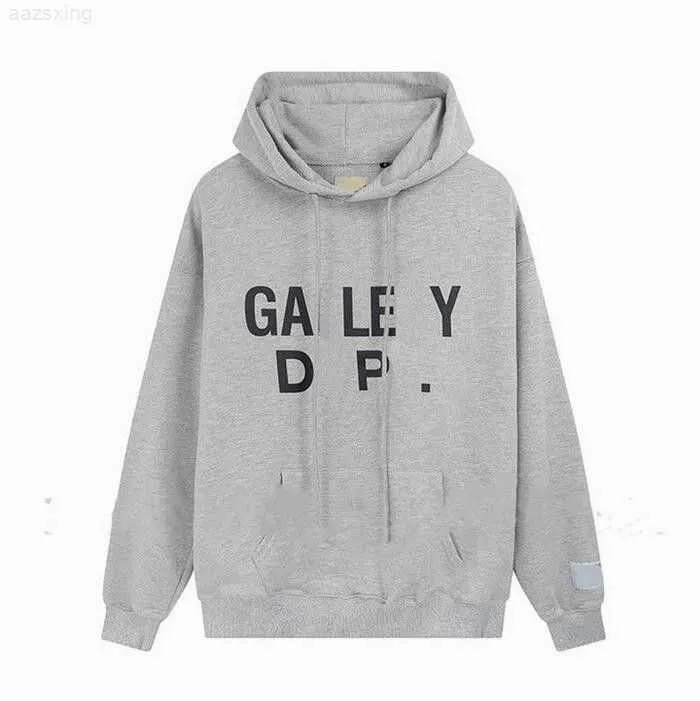 Herren Luxus Herren Hoodies Sweatshirts Männer Man Gallerys Dept Gemalt Graffiti Buchstaben Gedruckt Lose Schwarz und Weiß Hoodie Designer