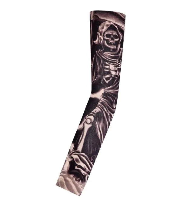 Pattern Designs Arm Tattoo Warmers Sleeves Seamless Outdoor Cycling Riding Leg Sleeve Tattoos Sunsn Men Women9293184