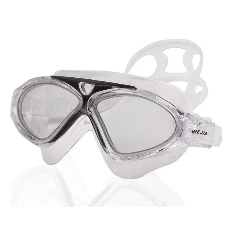 Brille JIEJIA Super Big Adult Wasserdichte Schwimmbrille Schwimmbrille Klare Version Taucherbrille Professionelle Anti-Fog-Sportbrille P230408