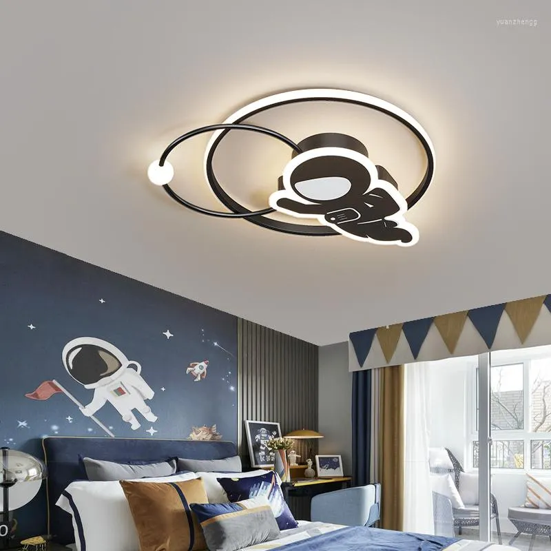 Lampadari per la casa Lampada per lampadario per camera dei bambini calda Creativa semplice e moderna Personalità Astronauta Ragazzo Ragazza Camera da letto Illuminazione Dimmerabile