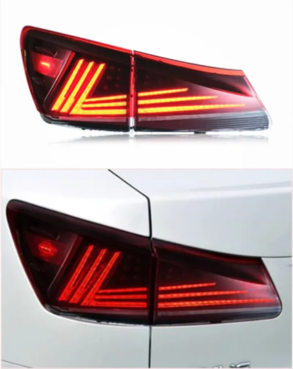Car Running Brake Fog Tail Light for Lexus IS 2006-2012 LED Taillight IS250 IS300 Rear Turn Signal Lamp