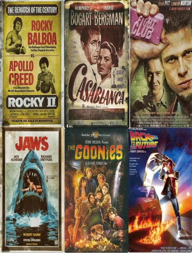 Classic Movie Metal Painting Sign Poster Vintage Films Posters Man Cave Crafts Horror Cinema Decor Hobby Bedroom Wall Decoration 29725798