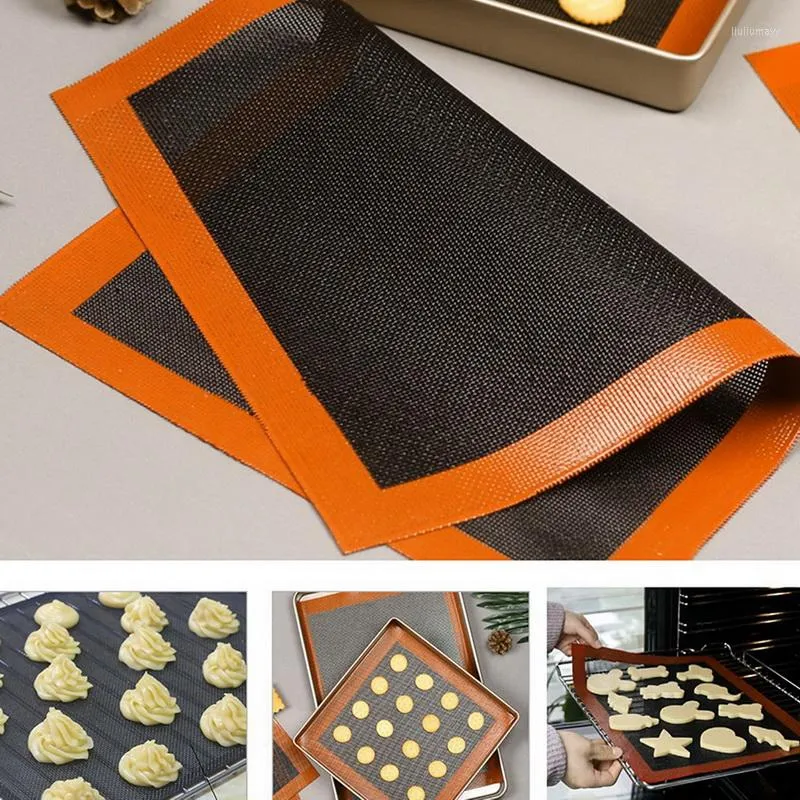 Non-Stick Silicone Baking Mat Macaron Pad Fondant Baking Oven Sheet Liner  Heat Resistant Cookie Bread