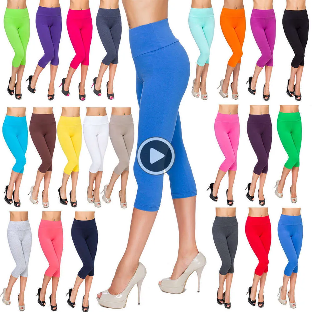 Ladies hot sale cropped leggings