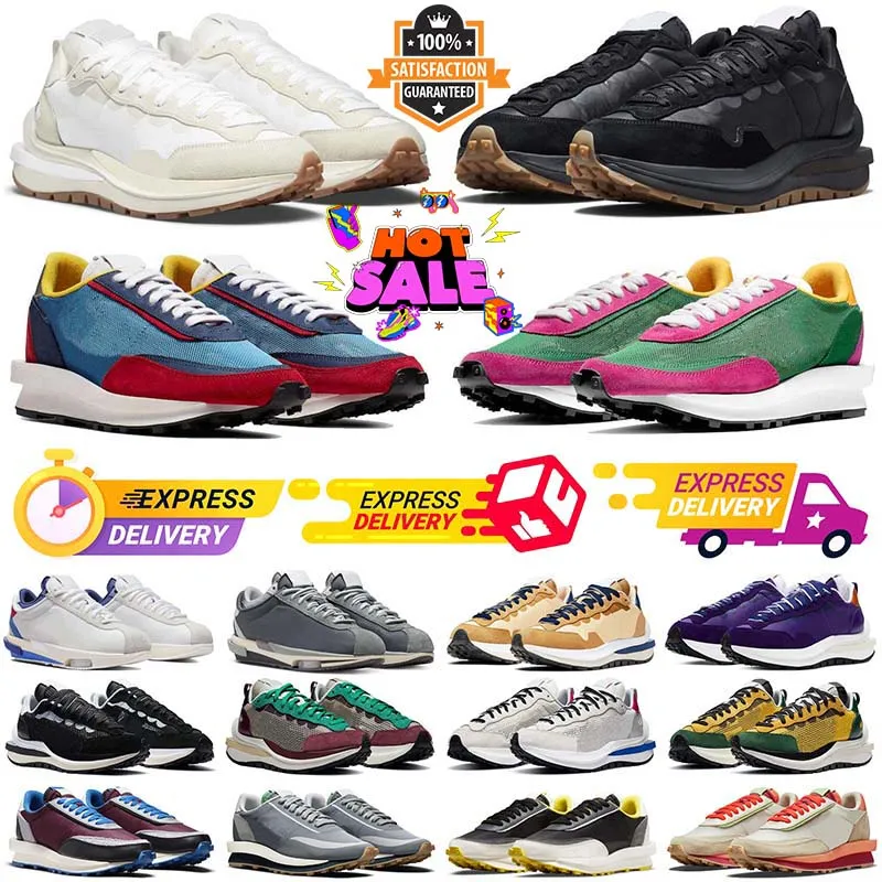 SACAI vaporwaffle ldwaffle waffle chaussures Obsidian Black White Gum Pine Green Cool Grey Sesame Orange Blaze Tour Yellow Pure Platinum LDV LD femmes baskets baskets