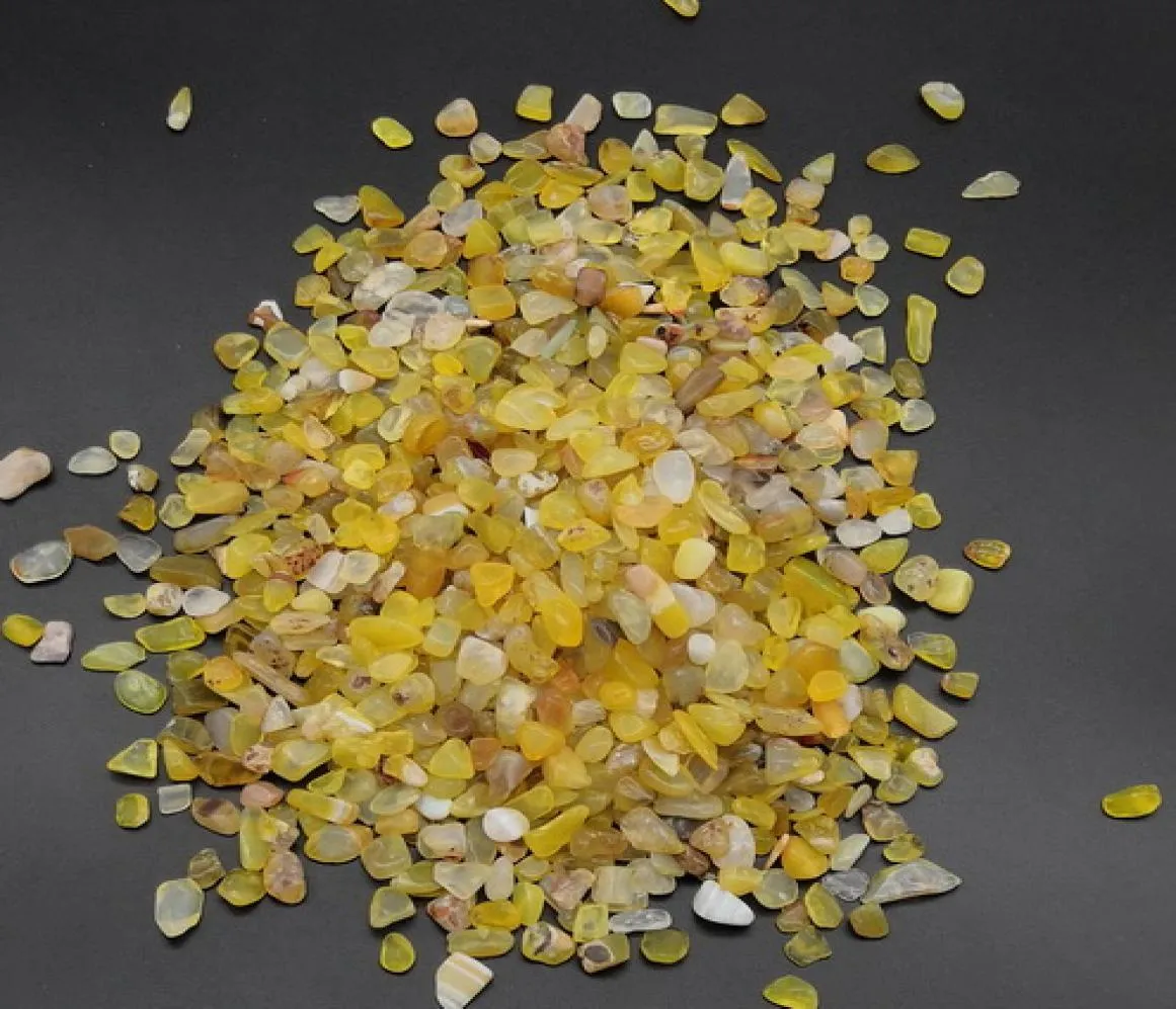 500g jaune artisanat en vrac pierre concassée éclats de roche quartz naturel pour la fabrication de bijoux maison bonsaï plante pot succulentes Aquari8169743