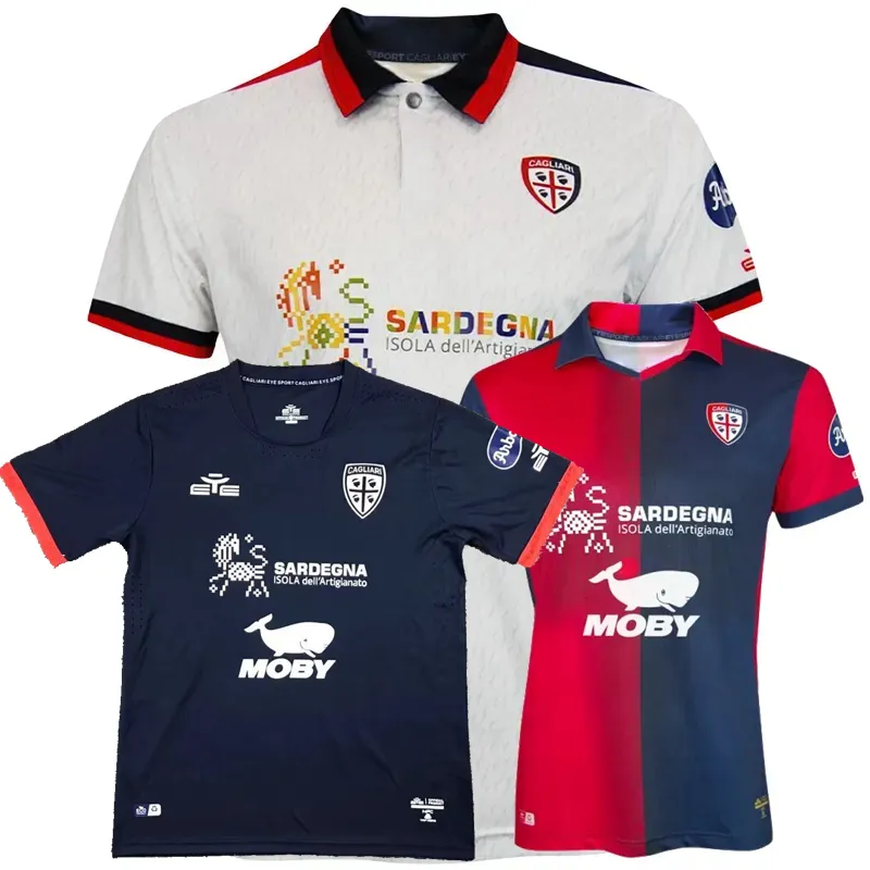 Maillot Domicile Cagliari 2023-24 - 30 Pavoletti Signé, Neuf, Taille XXL