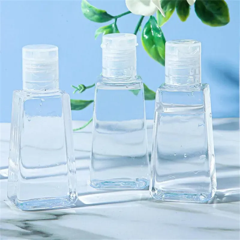 30ml 60ml PET Plastic Bottle with Flip Cap Empty Hand Sanitizer Bottles Refillable Cosmetic Container factory outlet