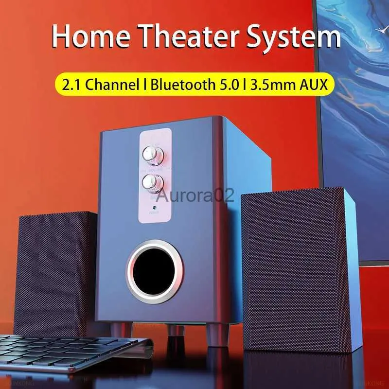 Głośniki komputerowe Multimedia komputerowe głośniki Aux USB Wired bezprzewodowy system audio audio Bluetooth kino domowe Soundbar na PC TV YQ231103
