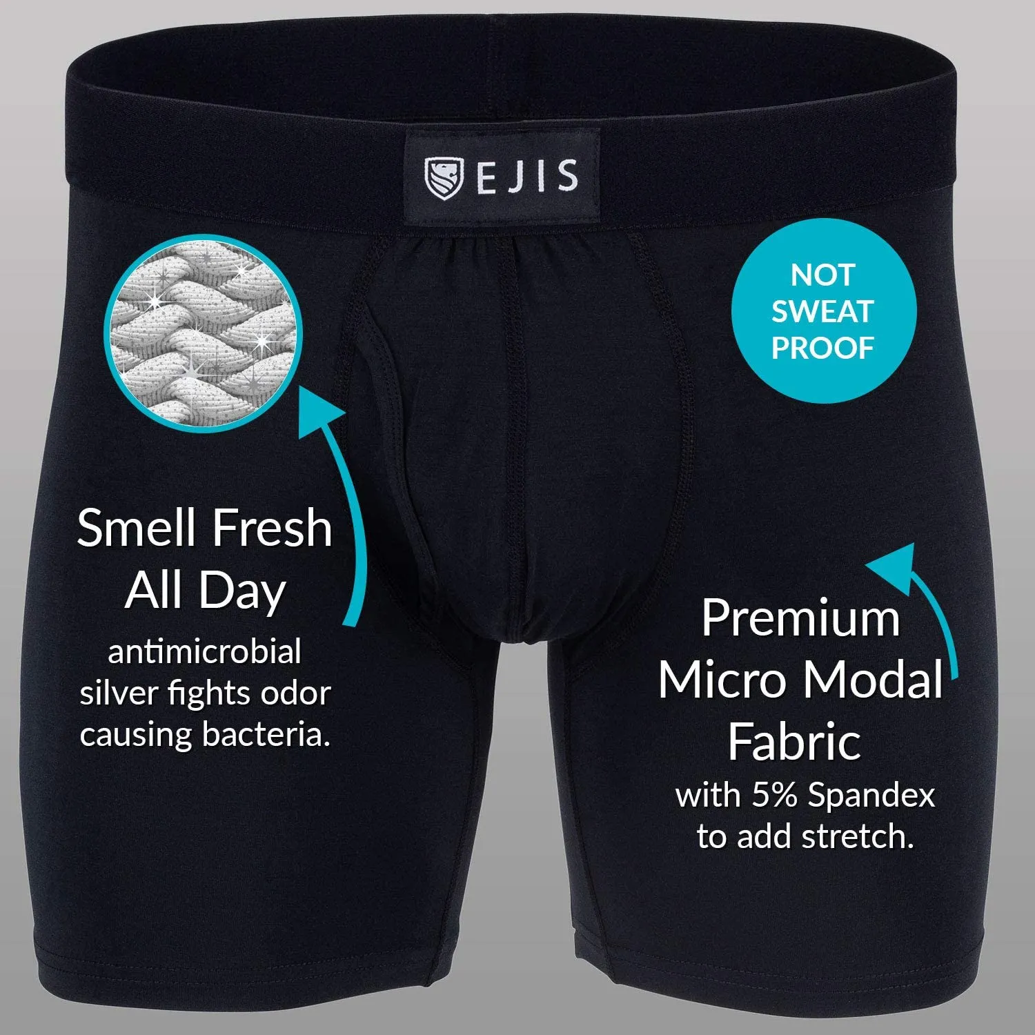 Ejis Essential Boxer Briefs Fly 3 Pack Anti Odor Micro Modal From Jtmf ...